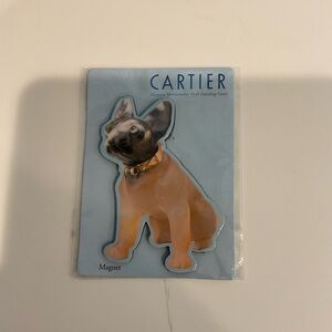 Cartier French Bulldog Magnet from the HILLWOOD COLLECTION with Gold Collar